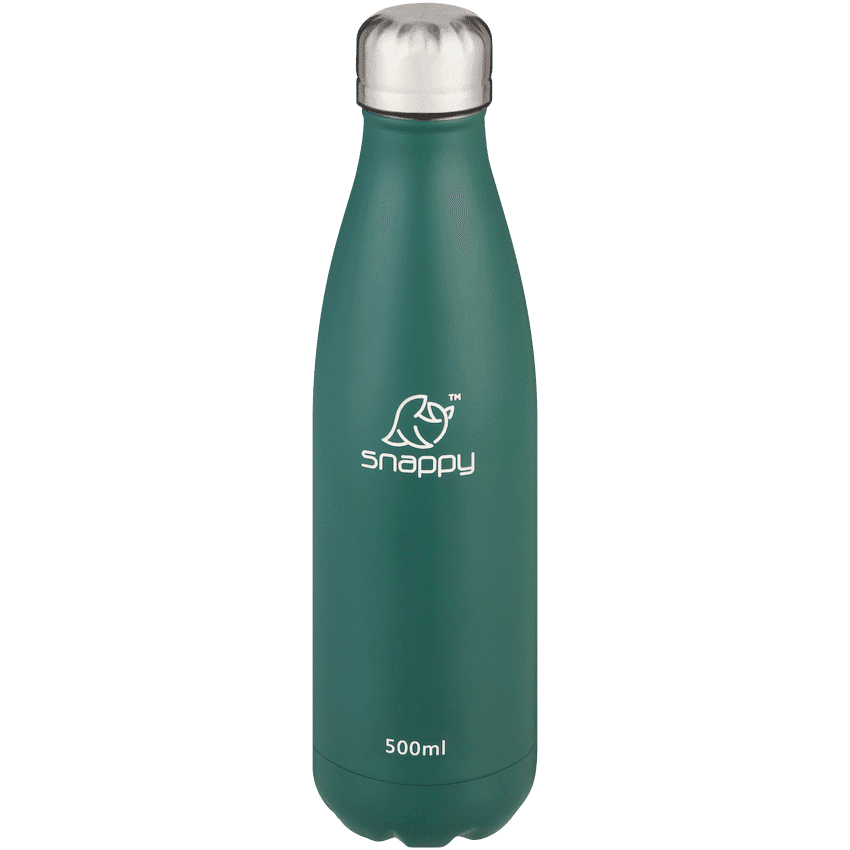 Snappy Stainless Steel Vacuum Bottle 500ml Emerald ( Order in Qty of 6)